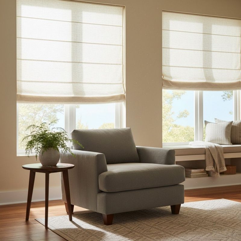 Roman Shades Installation
